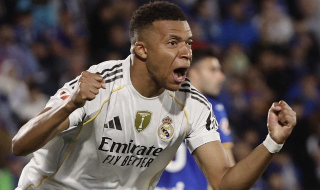 Kylian Mbappé celebra un gol