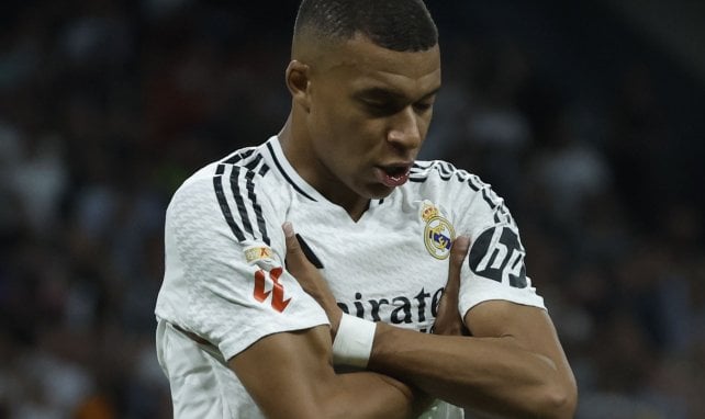 Kylian Mbappé con el Real Madrid