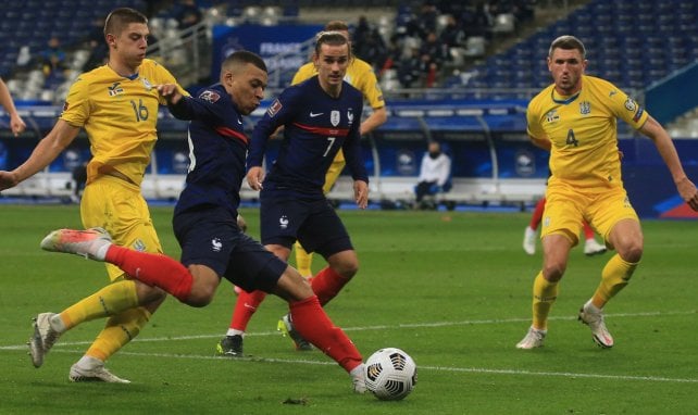 Kylian Mbappé, durante un partido con la Selección de Francia