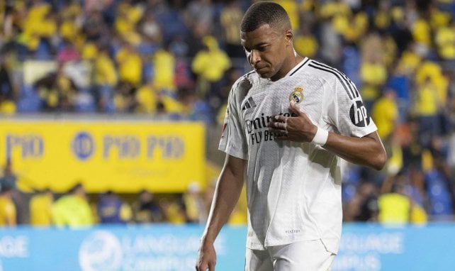 Kylian Mbappé con el Real Madrid en Las Palmas