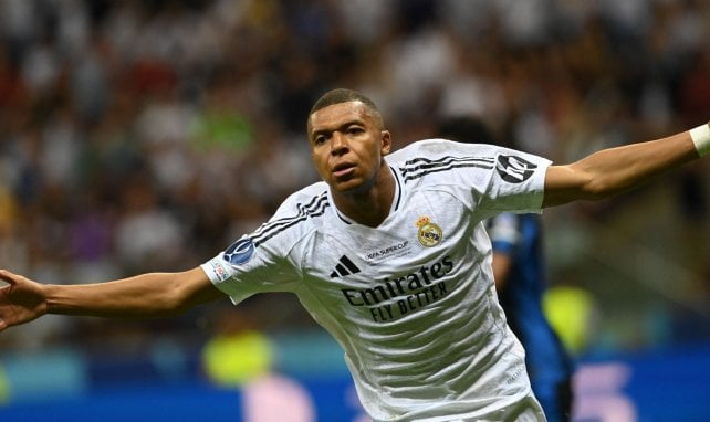 Kylian Mbappé con el Real Madrid