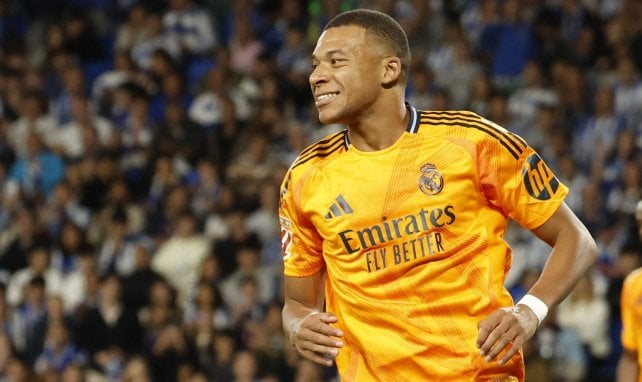 Kylian Mbappé con el Real Madrid