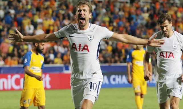 Harry Kane anotó tres goles con el Tottenham en Chipre