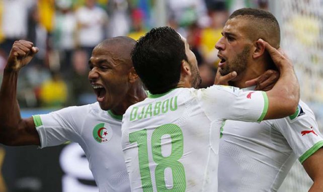Islam Slimani ha anotado el gol de Argelia