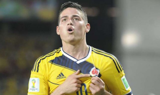 James Rodríguez anotó el doblete de la victoria de Colombia