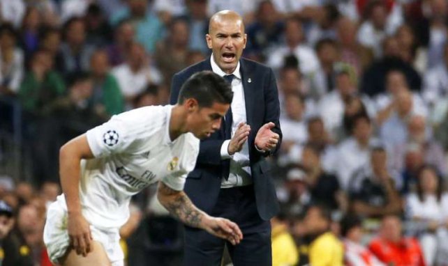James Rodríguez no termina de ganarse la confianza de Zidane