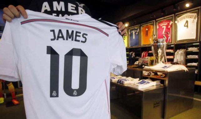 Las ventas de camisetas de James Rodríguez se disparan