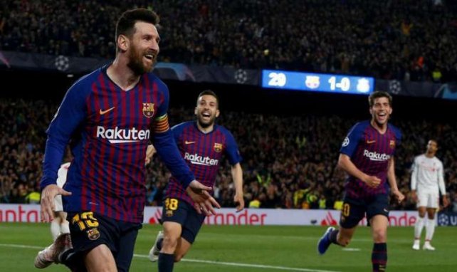 Messi brilló en la ida de semifinales ante el Liverpool