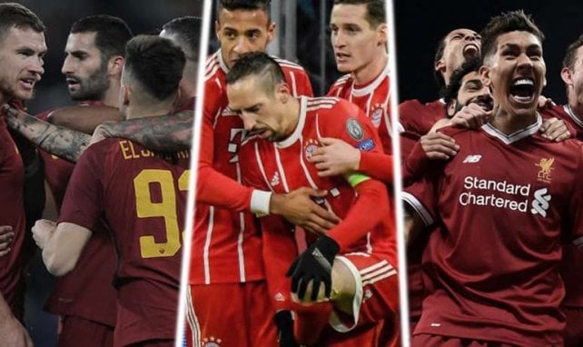 Roma, Bayern Múnich y Liverpool, los últimos peldaños por la UCL