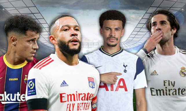 Coutinho, Depay, Alli e Isco pueden animar el mercado