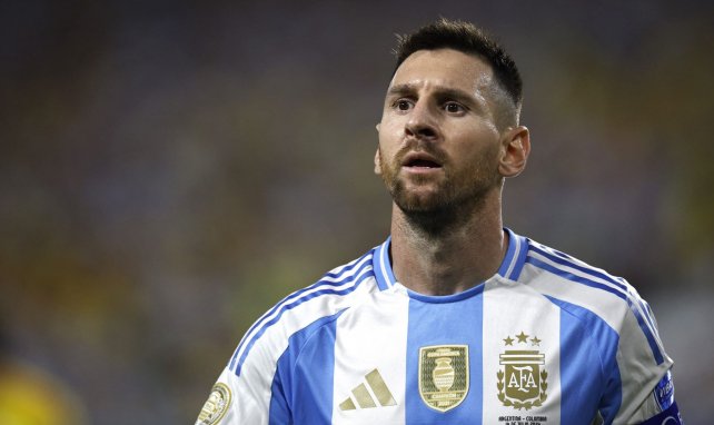 Lionel Messi con la selección de Argentina