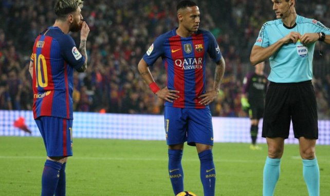 Lionel Messi y Neymar durante su etapa juntos en el FC Barcelona