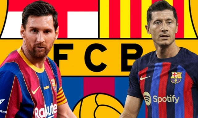 Lionel Messi y Robert Lewandowski