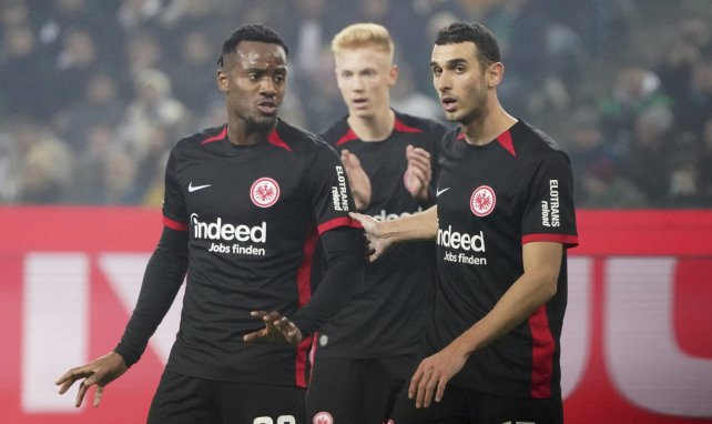 Los jugadores del Eintracht de Frankfurt