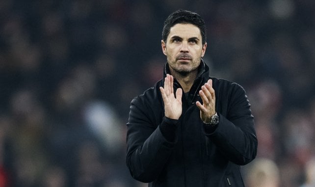 Mikel Arteta con el Arsenal