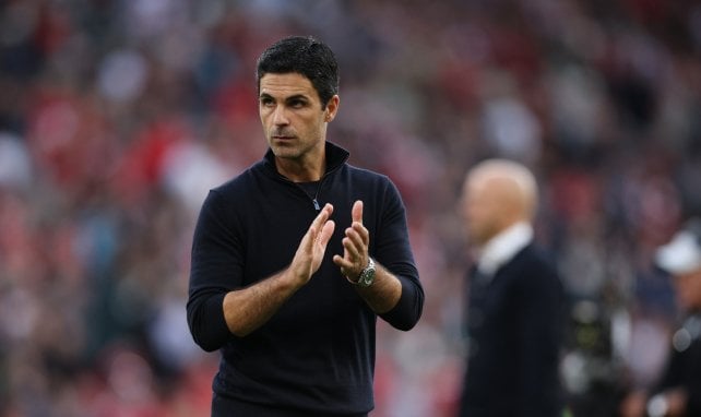 Mikel Arteta con el Arsenal
