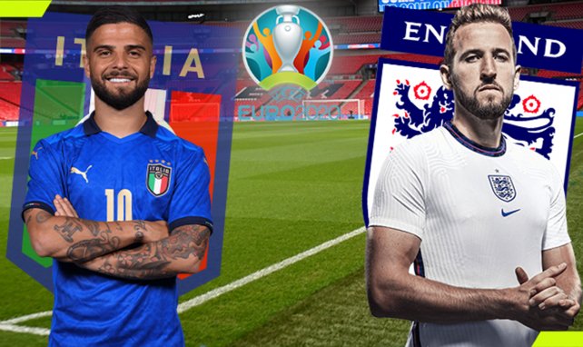 Lorenzo Insigne y Harry Kane, titulares en la final de la Eurocopa