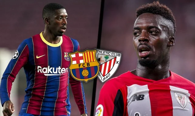 Ousmane Dembélé e Iñaki Williams, en busca del gol