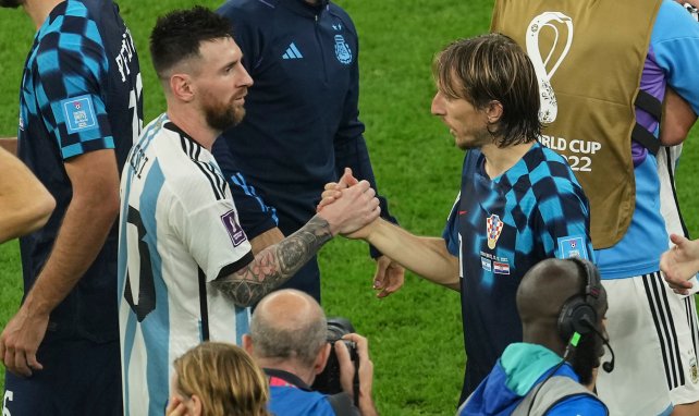 Leo Messi y Luka Modric