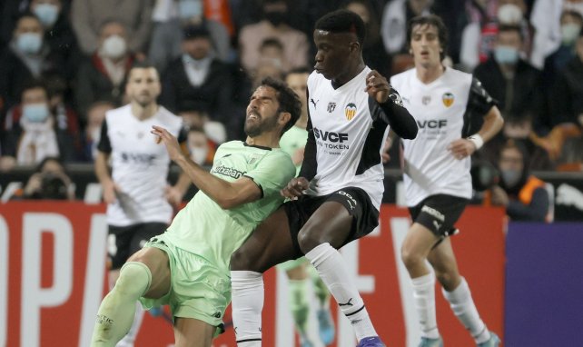 Ilaix Moriba con el Valencia