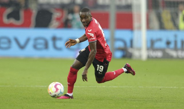 Moussa Diaby con el Bayer 04 Leverkusen