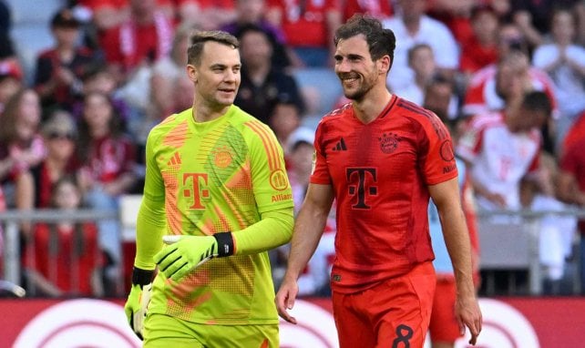 Goretzka y Neuer con el Bayern Múnich