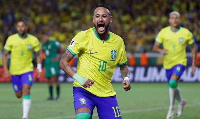 Neymar con Brasil