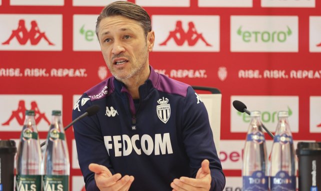 Niko Kovac en rueda de prensa con el Monaco