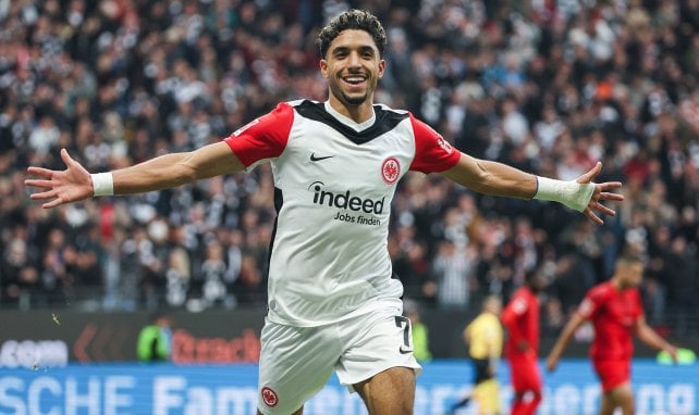 Omar Marmoush con el Eintracht