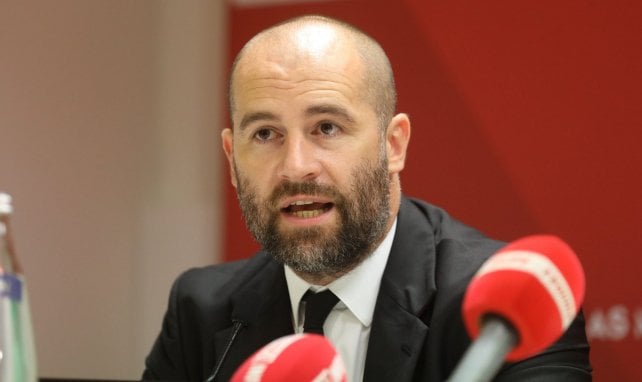 Paul Mitchell, director deportivo del AS Mónaco, en rueda de prensa