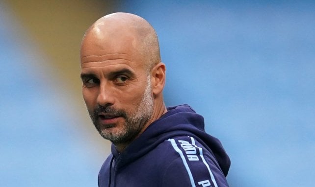 Pep Guardiola con el Manchester City