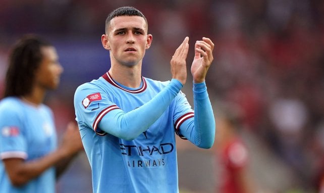 Phil Foden con el Manchester City