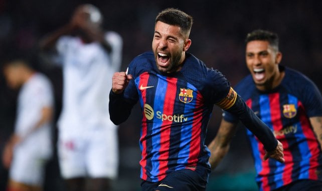 Jordi Alba con el FC Barcelona