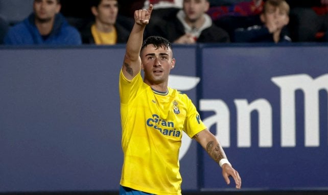 Alberto Moleiro con la UD Las Palmas