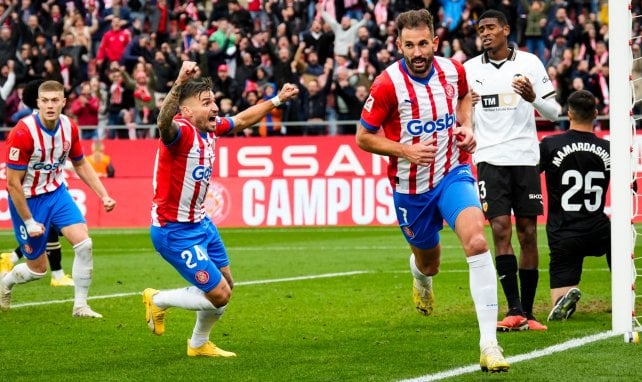 Cristhian Stuani con el Girona