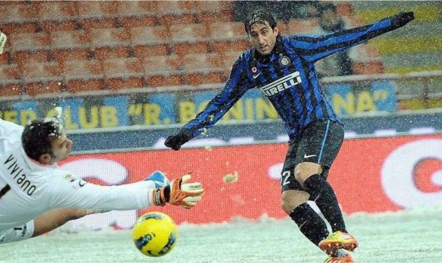 Diego Milito, durante su etapa en el Inter de Milán