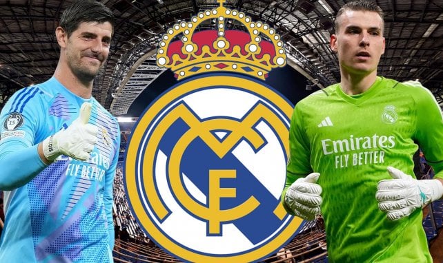 Thibaut Courtois y Andriy Lunin.