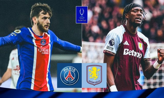 ¡Los onces de Paris Saint-Germain y Aston Villa!