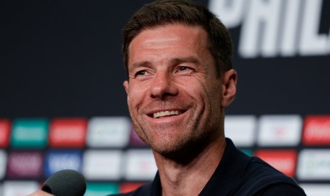 Xabi Alonso en rueda de prensa
