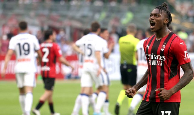 La alegría de Rafael Leao con el AC Milan