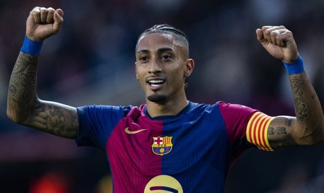 Raphinha con el FC Barcelona