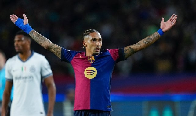 Raphinha con el FC Barcelona
