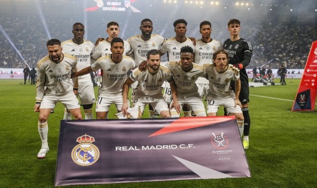 Once del Real Madrid en la pasada Supercopa