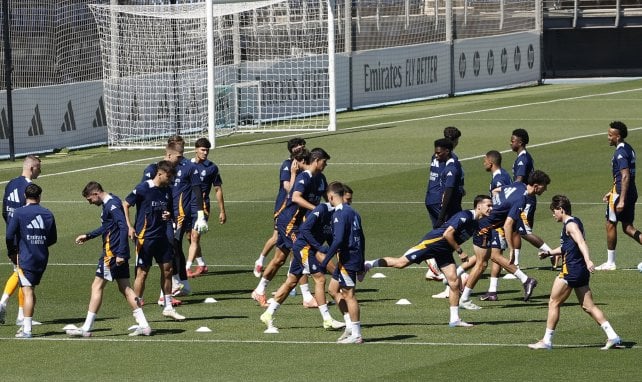 El Real Madrid en un entrenamiento
