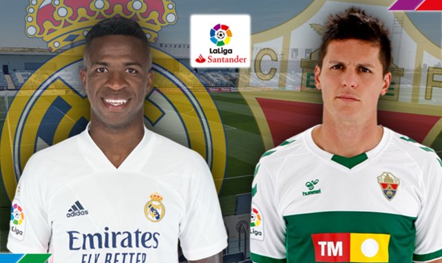 Vinícius Jr (Real Madrid) y Guido Carrillo (Elche)