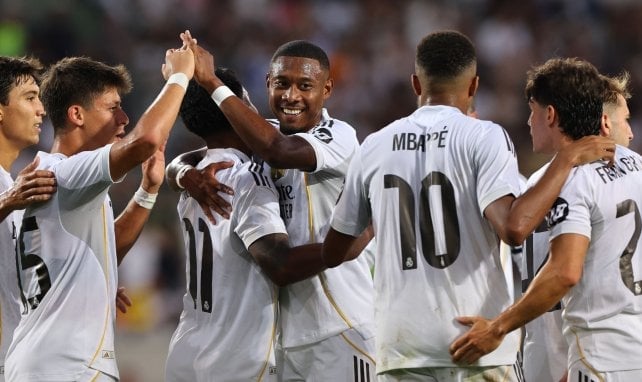 El Real Madrid celebra un gol