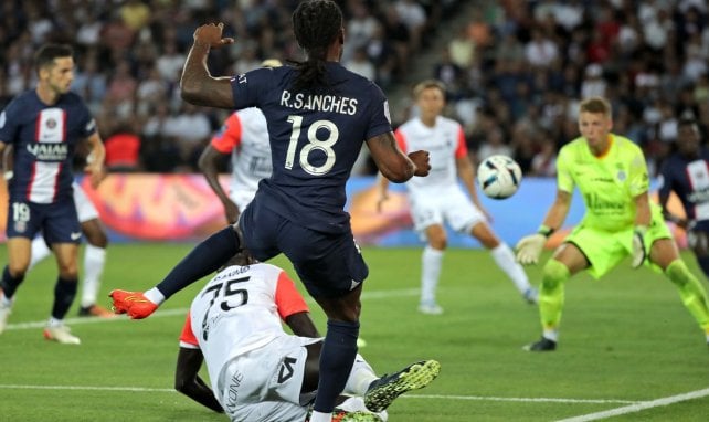 Renato Sanches, con el PSG ante el Montpellier