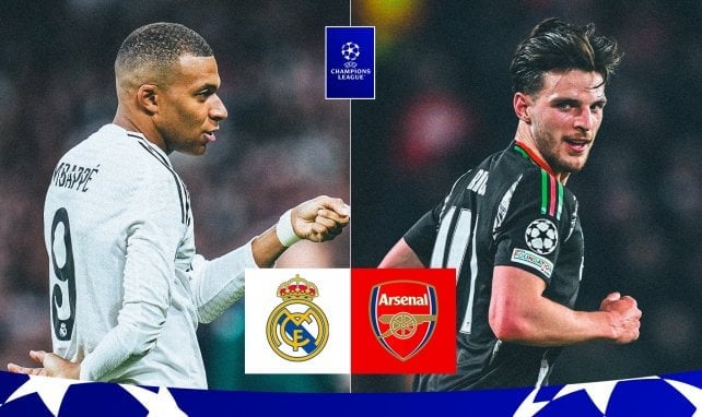 Kylian Mbappé con el Real Madrid