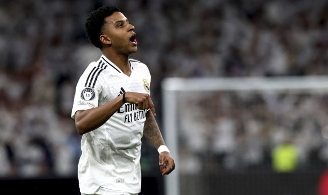 Rodrygo en un partido del Real Madrid.