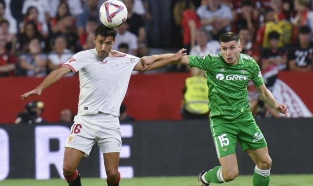 Romain Perraud con el Real Betis.